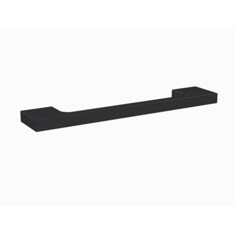 Image of Balterley Slimline Square D Shape Handle 152mm 128mm CentresMatt Black Black