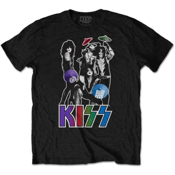 Image of KISS - Umbrellas Unisex Medium T-Shirt - Black