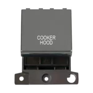 Image of Click Scolmore MiniGrid 20A Double-Pole Ingot Cooker Hood Switch Black Nickel - MD022BN-CH