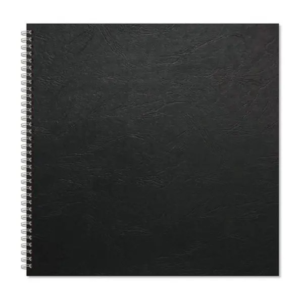 Image of Rhino A4+ Oversize Hardback Scrapbook 40 Page Black Paper Plain (Pack 3) - RHBSB-8
