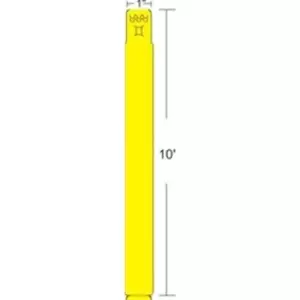 Image of Zebra 10012712-2 printer label Yellow Self-adhesive printer label