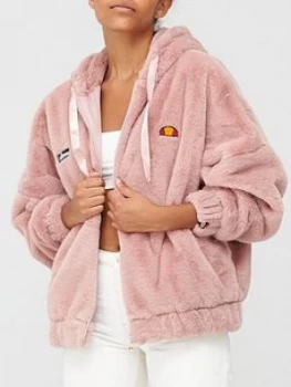 Image of Ellesse Giovanna Faux Fur Jacket - Pink