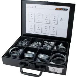 Image of 8MM-70MM Zinc Plated Hose Clamp Assortment 95-Pce