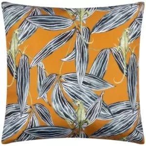 Image of Ebon Wilds Zuri Outdoor Cushion Saffron, Saffron / 43 x 43cm / Polyester Filled