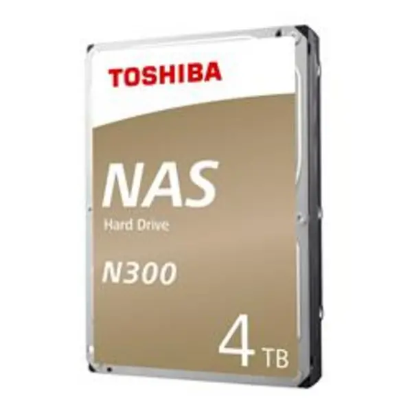 Image of Toshiba 4TB N300 High-Reliability NAS Hard Drive - SATA 6Gbs 7200RPM 128MB Cache HDWQ140UZSVA