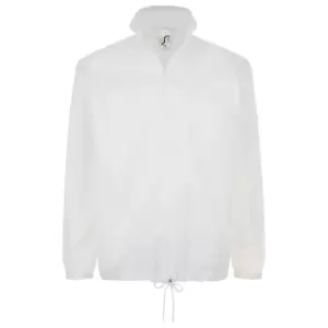 Image of SOLS Unisex Shift Showerproof Windbreaker Jacket (S) (White)