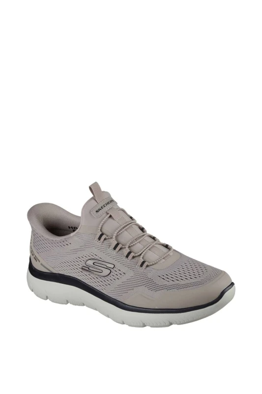 Image of Skechers Mens Summits Top Rate Trainers in Taupe Size: 7 Taupe Male 7