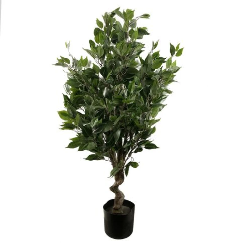 Image of Leaf 110cm Artificial Evergreen Twist Ficus Tree Green