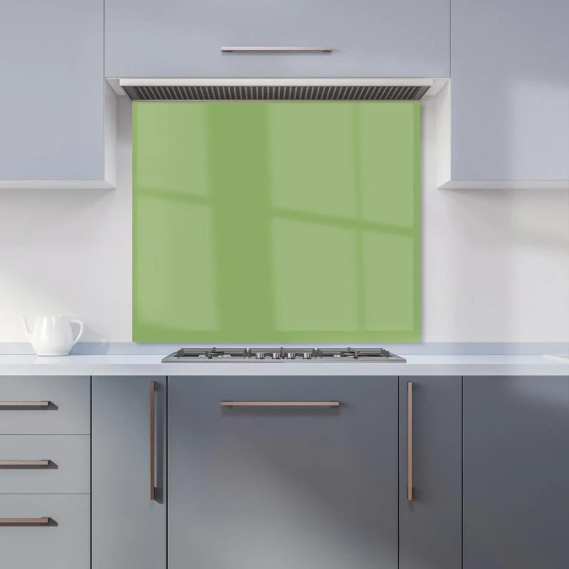 Image of Warren Reed - Designer Thyme Green Kitchen Splashback Size: 900mm x 750mm Green Unisex 900mm x 750mm
