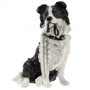 Image of Walkies Border Collie Sitting Ornament by Lesser & Pavey