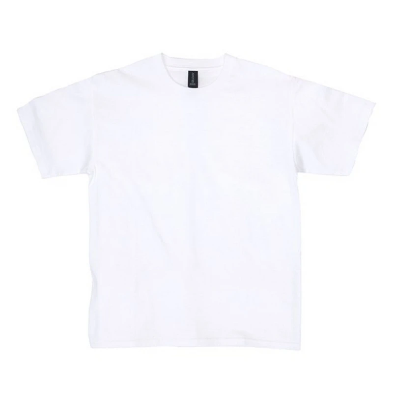 Image of Gildan Midweight T-Shirt in White Size: 12-13 Years White Unisex 12-13 Years