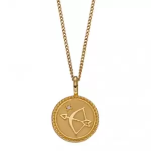 Image of Strength Growth Empowerment Pendant Zirconia Yellow Gold Plating P5004C