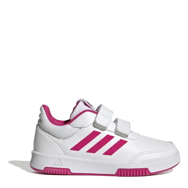 Image of adidas Tensaur Hook and Loop Shoes Girls Low Trainers C10 (28) White 02332901100