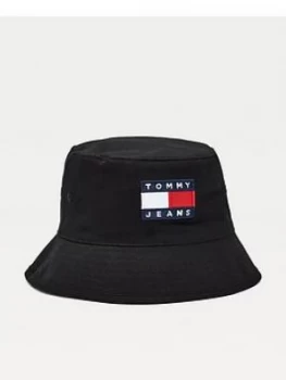 Image of Tommy Jeans Tjm Heritage Rev Bucket Hat - Black