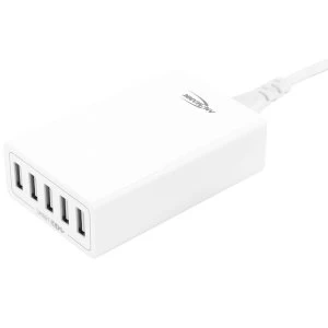 Image of ANSMANN Compact 5 USB Port High Speed Intelligent Charger UK and EU Plugs White
