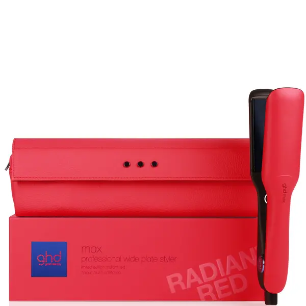 Image of ghd Max Wide Plate Hair Straightener - Radiant Red