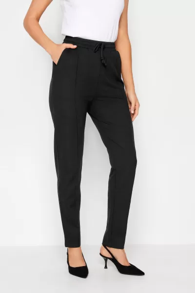 Image of Tall Black Tie Waist Trousers