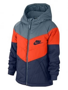 Image of Boys, Nike Unisex Childrens NSW Synthetic Fill Jacket - Blue/Navy, Blue/Navy, Size S