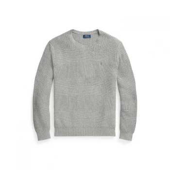 Image of Polo Ralph Lauren Polo Ralph Lauren Texture Crew Sweater - Fawn Grey H