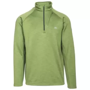 Image of Trespass Mens Collins Half Zip Fleece Top (XXS) (Fern Marl)