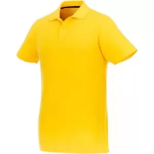 Image of Elevate Mens Helios Short Sleeve Polo Shirt (S) (Yellow)