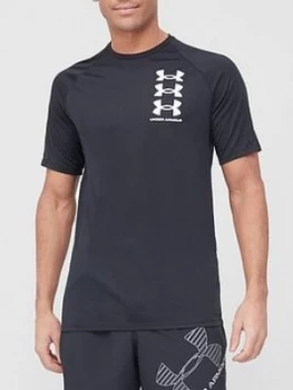 Image of Urban Armor Gear Triple Logo Tech T-Shirt - Black