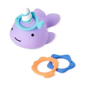 Image of Skip Hop Zoo Narwhal Ring Toss Bath Toy