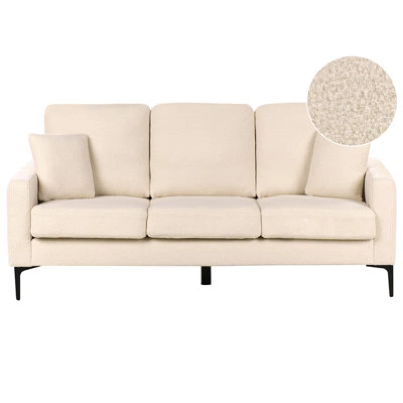 Image of Beliani Sofa 3 Seater Gavle Boucle Beige