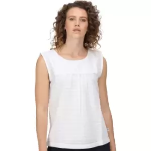 Image of Regatta Womens Bridgidine Stripe Dobby Short Sleeve T Shirt 12 - Bust 36' (92cm)