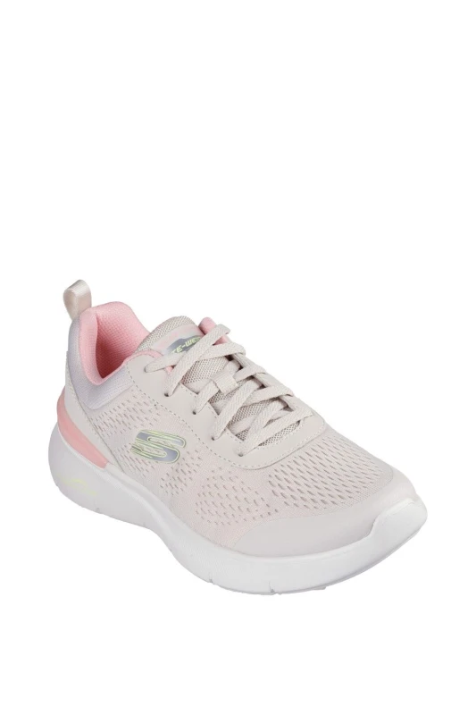 Image of Skechers Skech Air Dynamight 2.0 New Heights Trainer - Pink, Size 8, Women Pink WFOLP Female 8