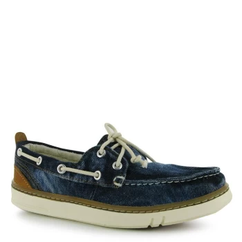Image of Timberland Canvas Boat Shoes Ladies - Blue