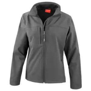 Image of Result Womens Softshell Premium 3 Layer Performance Jacket (Waterproof, Windproof & Breathable) (M) (Grey)