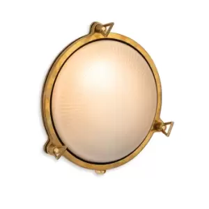 Image of Nautic Bulkhead Brass with Frosted Glass IP64