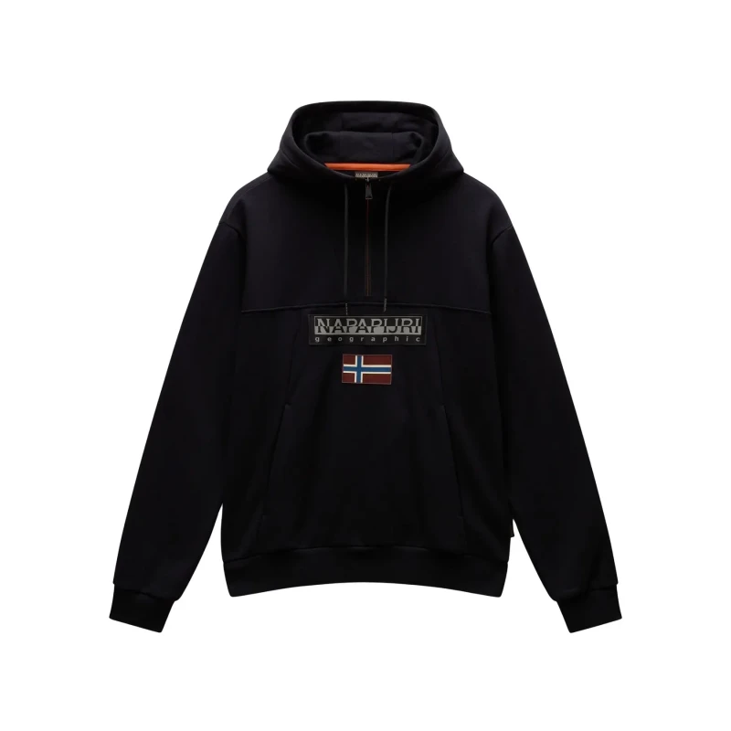 Image of Napapijri Burgee HZH Hoodie Noir Male S
