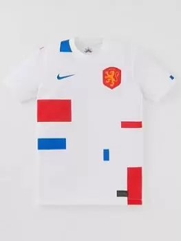 Image of Nike Knvb 22/23 Youth Stadium Away S/s Jersey, White, Size L