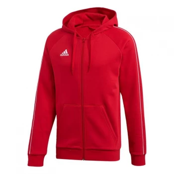Image of adidas Core 19 Hoodie Mens - Power Red / White