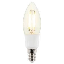 Image of TCP 1 pack Bayonet B22/BC LED 4W 400 Lumens Vintage Candle Filament Bulb