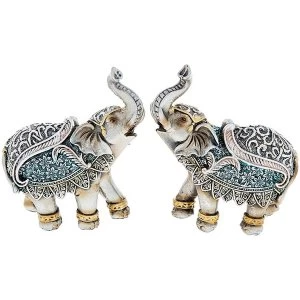 Image of Steel Blue Elephant Mini Ornament