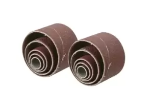 Image of Silverline 675076 Sanding Sleeves 10pce 80 Grit