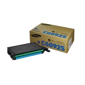 Image of Samsung CLT C6092S Cyan Standard Yield Toner Cartridge SU082A