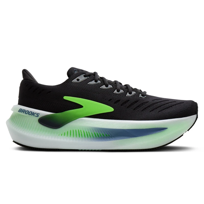 Image of Brooks Brooks Glycerin Max 2 Mens Phantom/White/Green Gecko - Black / 9 / Standard