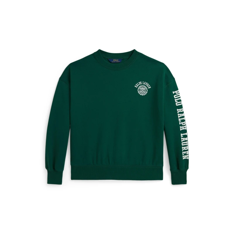Image of Polo Ralph Lauren Kids Crew Neck Embroidered Logo Sweatshirt New Forest female 10-12Y/L