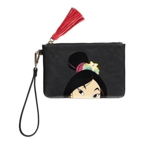 Image of Disney - Mulan Face Coin Purse (Black)