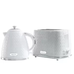 Image of Daewoo SDA2393DS Argyle 1.7L 3KW Jug Kettle and 2 Slice Toaster Set