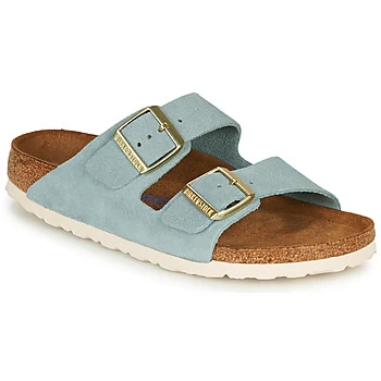 Image of Birkenstock ARIZONA SFB LEATHER womens Mules / Casual Shoes in Blue,4.5,7,2.5,3.5,7.5