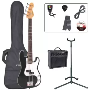 Image of Encore E20 7/8 Bass Guitar Outfit - Gloss Black
