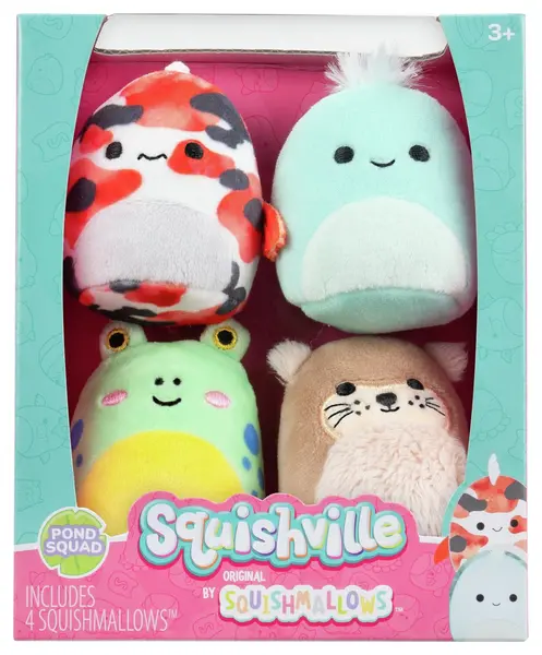 Image of Squishville Original Squishmallow Pond Squad 2-inch - 4 Pack