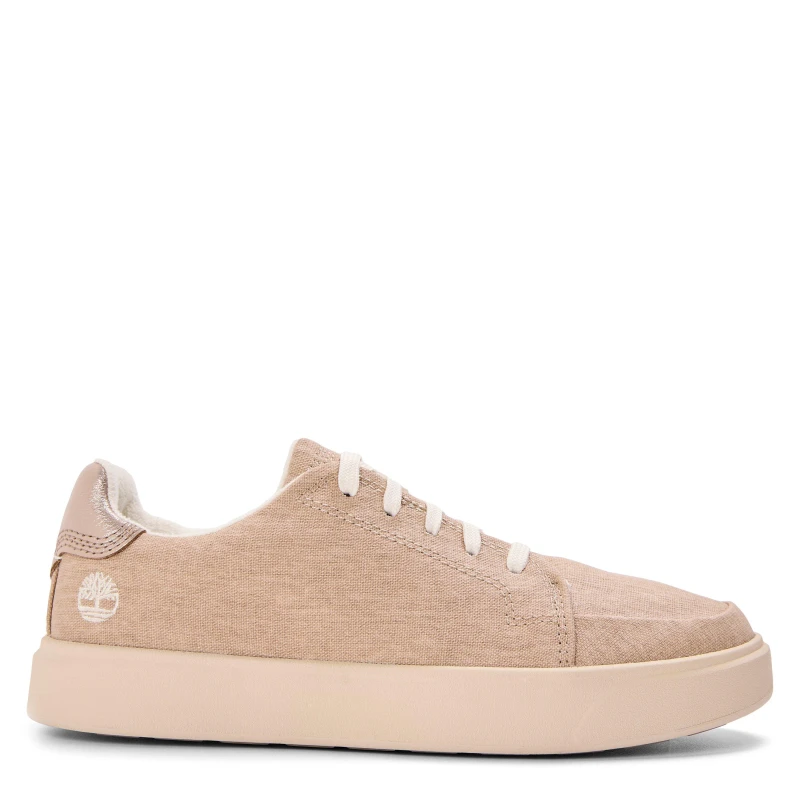 Image of Timberland Womens Low Lc Sneaker Trainers LightBeige Cnvs female 3.5 (36)