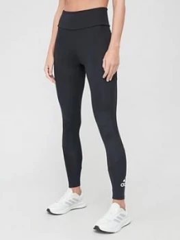 Image of Adidas Big Logo Leggings - Black