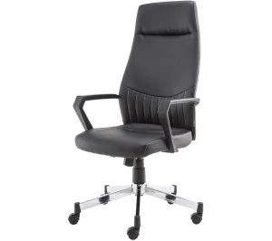 Image of Brooklyn High Back Faux-Leather Operator Chair - Black